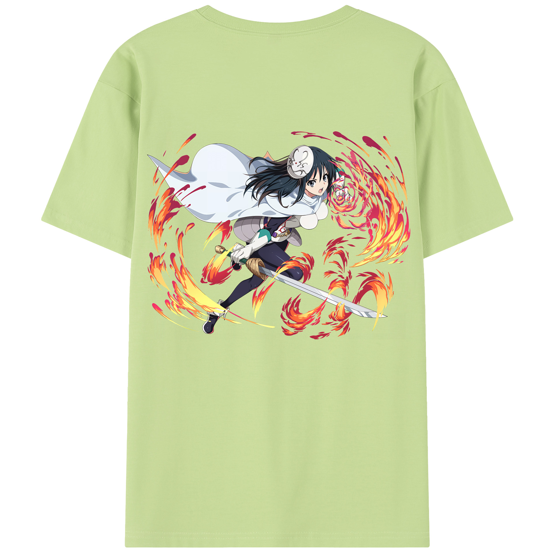 （画像用） 転スラ Regarding Reincarnated to Slime 綿100％半袖Tシャツ（背面プリント）